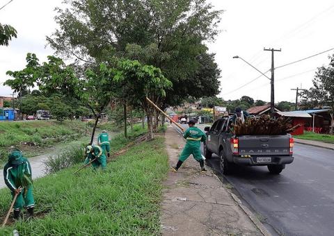 Prefeitura realiza plantio de mudas nas margens do Igarapé do Passarinho