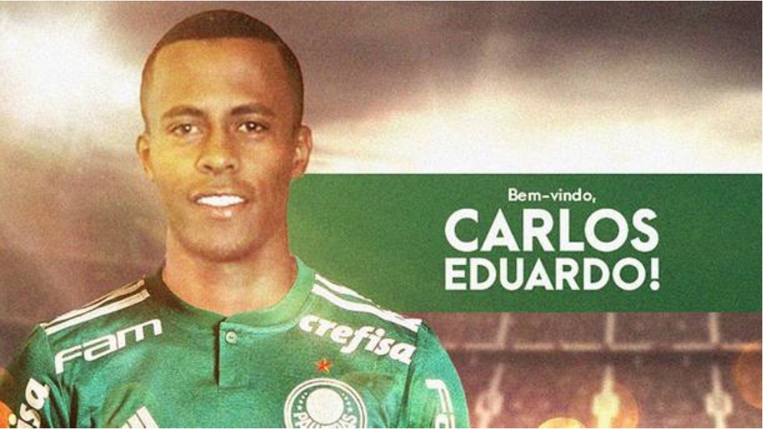 Após fechar com volante, Palmeiras anuncia contratação do atacante Carlos Eduardo