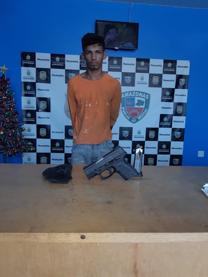Pintor é preso suspeito de furtar pistola de militar do exército no Amazonas 