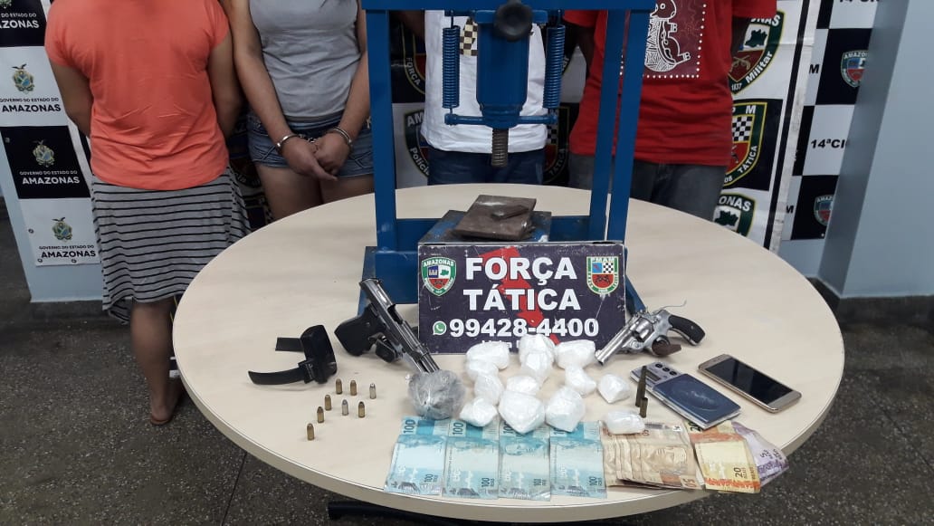 Grupo que planejava arrastões é preso com drogas e armas em Manaus