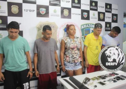 Grupo suspeito de assaltar comércios em Manaus faturou R$ 100 mil em dois meses