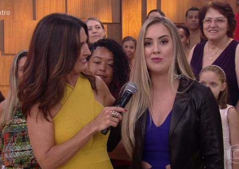 Ex-bbb Patrícia vai ao 'Encontro' e acaba 'excluída' na plateia do programa