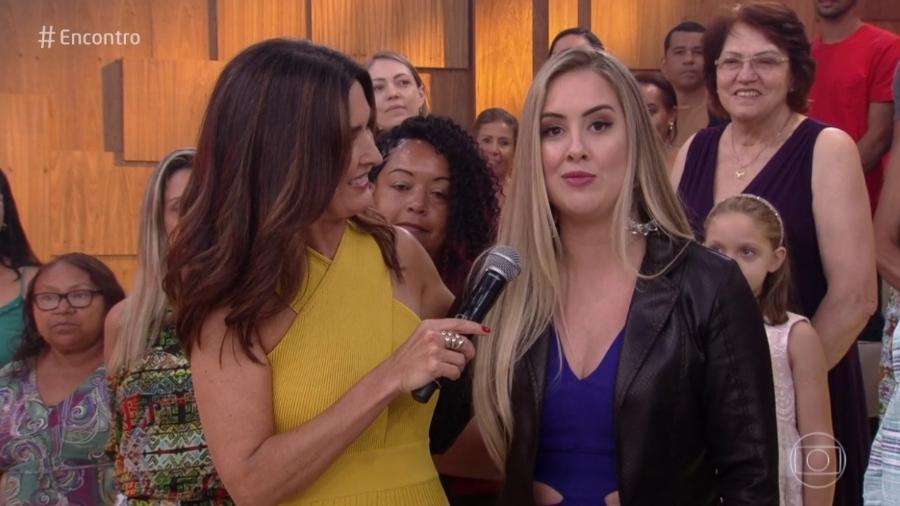 Ex-bbb Patrícia vai ao 'Encontro' e acaba 'excluída' na plateia do programa