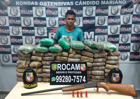 'Pelado' é preso com malotes de drogas enterrados em sítio no Amazonas