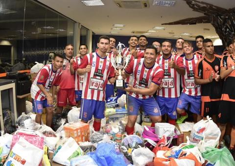 Torneio solidário arrecada mais de 300 quilos de alimentos com o Holanda campeão na Arena 