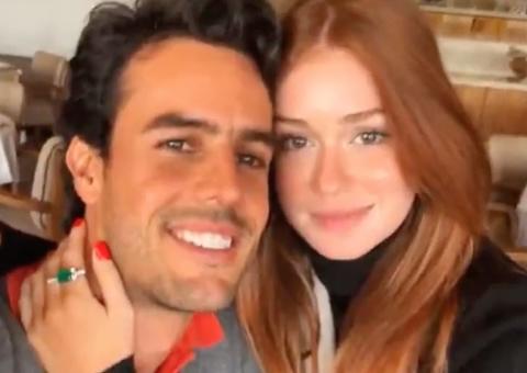 Marina Ruy Barbosa passa Natal debaixo de neve na Finlândia;  fotos e vídeos