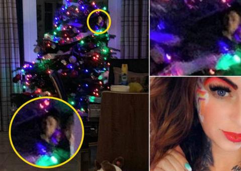 De arrepiar! Mulher flagra fantasma em árvore de Natal após comentar sobre falecidos
