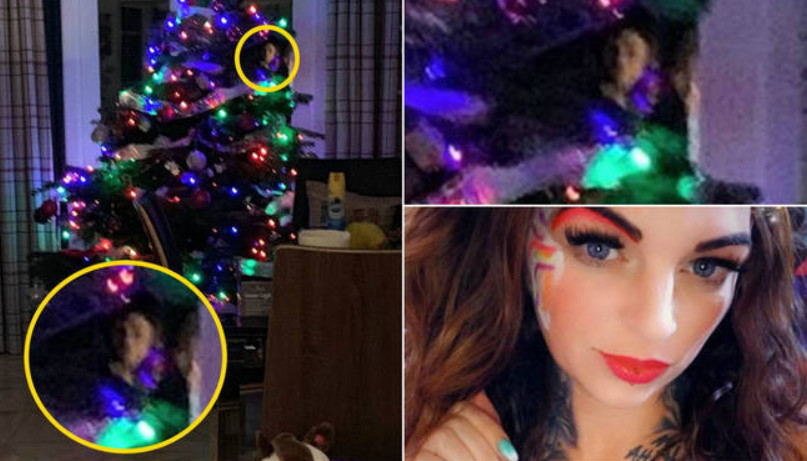 De arrepiar! Mulher flagra fantasma em árvore de Natal após comentar sobre falecidos