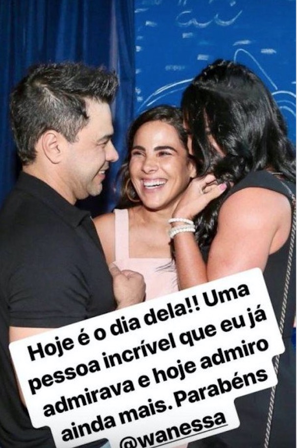 Após brigas, Graciele parabeniza Wanessa Camargo pelo aniversário 