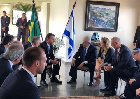 Em encontro com Bolsonaro, Netanyahu chama Brasil de 'terra da promessa'