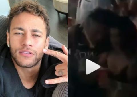 Neymar é flagrado em clima de intimidade com morena e levanta boatos de novo affair