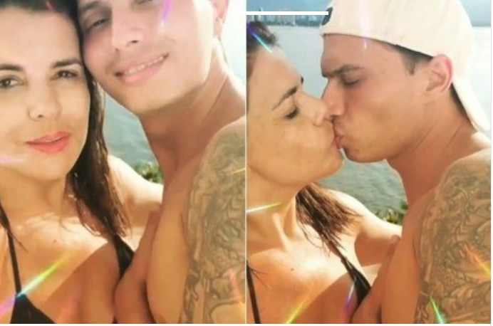 Mara Maravilha posta foto com namorado novinho e ironiza críticas