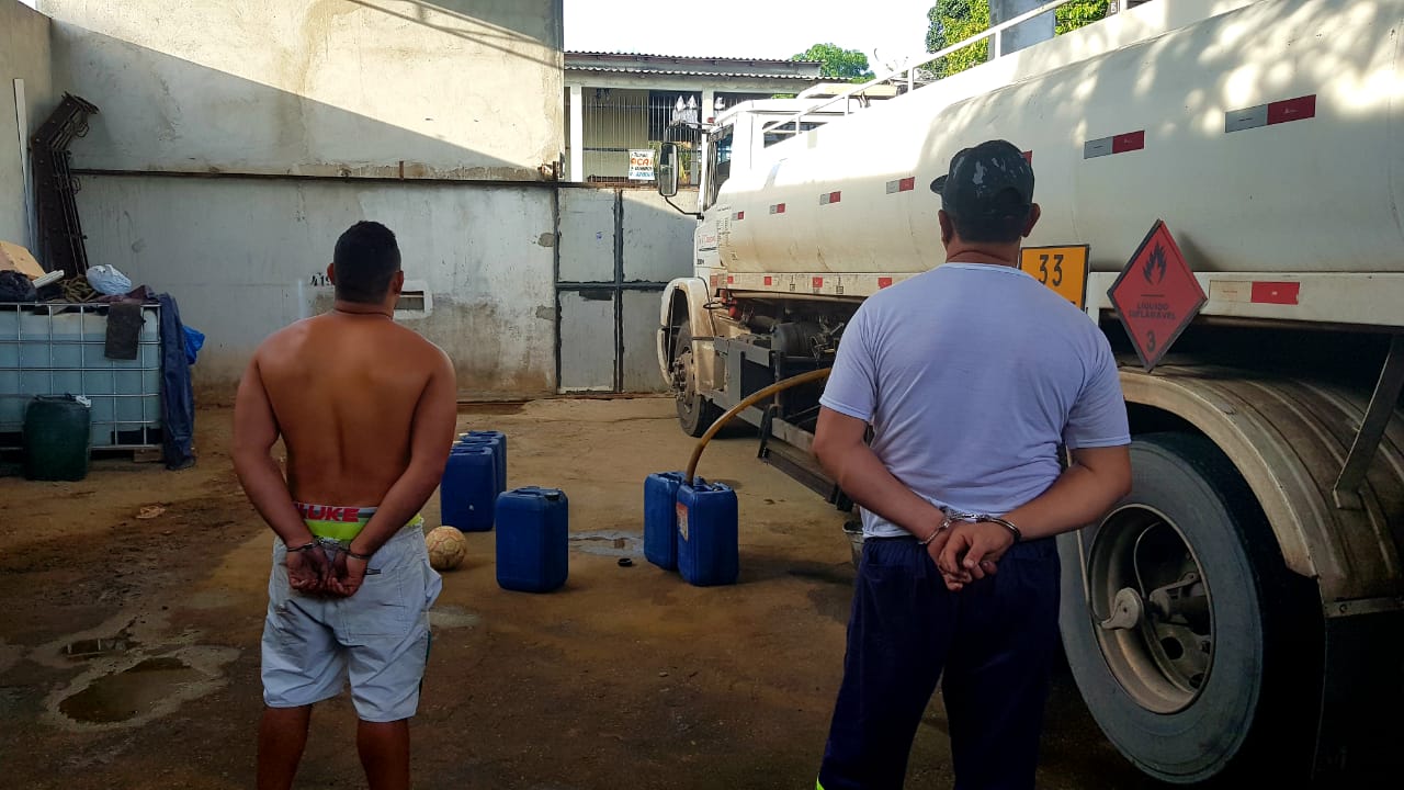Polícia prende 3 e desmantela esquema de furto de combustíveis em Manaus