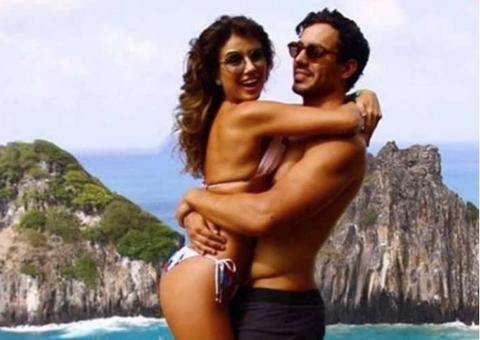 Paula Fernandes curte Fernando de Noronha com namorado
