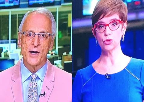 Jornal da Globo tem âncora e correspondente usando rosa e azul e internautas percebem 'indireta'