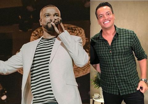 Alexandre Pires ‘bate boca’ com Leo Dias ao vivo em programa de TV: “Você errou”