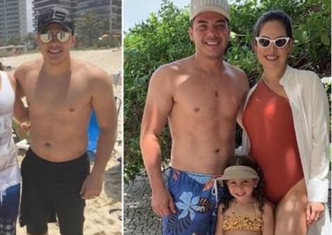 Wesley Safadão posta foto sem camisa e exibe corpo sequinho após perder 10kg 