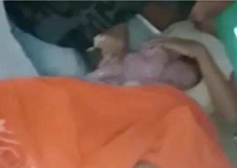 Em Manaus, mulher que teve filho no chão de maternidade passa por cirurgia após adquirir infecção