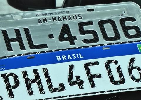Mais de 10 mil veículos com a nova placa do Mercosul já circulam no Amazonas