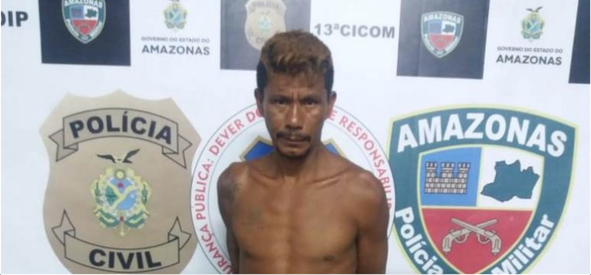 Homem é preso após jogar álcool na casa e ameaçar matar mulher e filhos em Manaus 