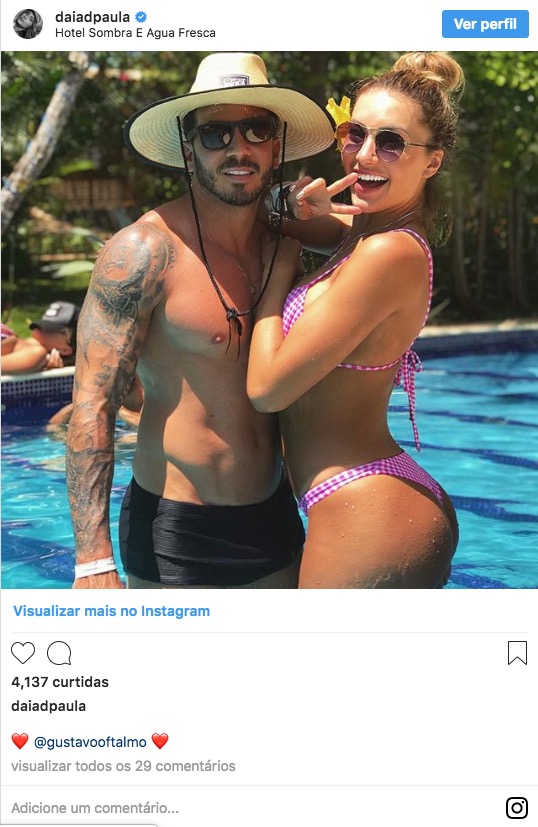 Gustavo, do BBB19, namorou repórter gata do Domingão do Faustão