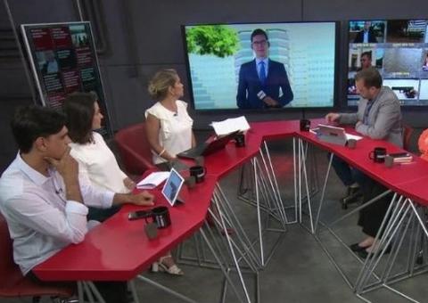 Bancada do Estúdio I cai no 'gemidão do Whatsapp’ ao vivo na Globonews