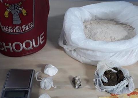 Traficante tenta fuga elaborada mas é preso com drogas em Manaus 