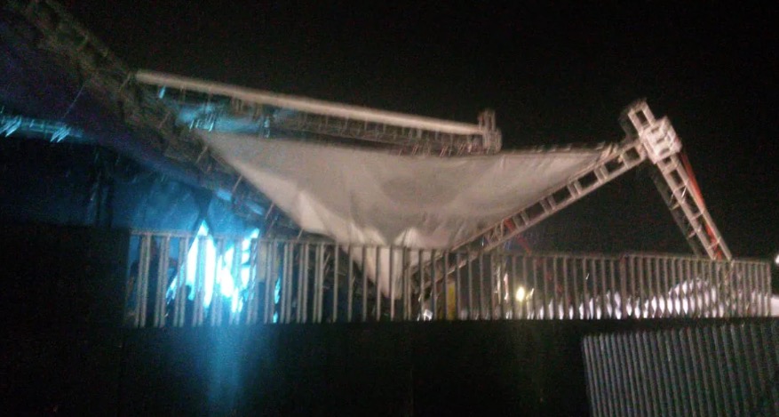 Cobertura de palco desaba durante show de Anitta e fãs se desesperam