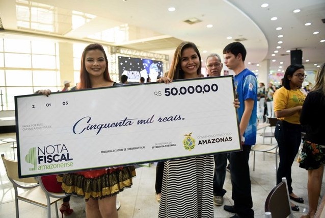 Com premiação de até 50 mil reais, Campanha Nota Fiscal Amazonense realiza sorteio na quarta