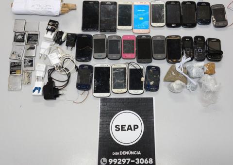 Polícia apreende celulares e drogas durante revista em presídio no Amazonas