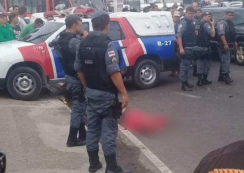 Em Manaus, homem troca tiros com policiais durante fuga e acaba morto