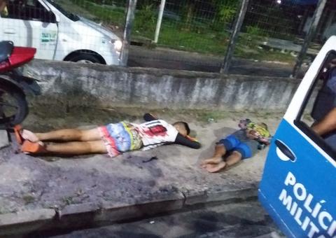 Em tentativa de assalto, suspeito fica baleado e outro acaba preso em Manaus