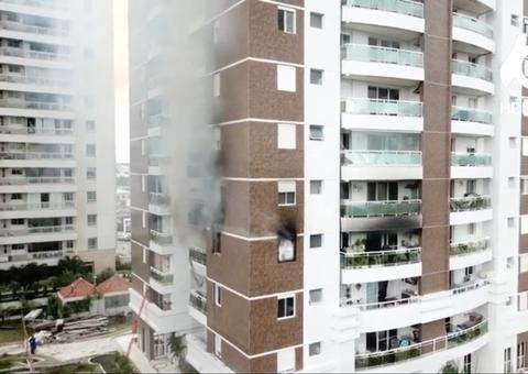 Vídeo mostra incêndio que atingiu apartamento em condomínio de luxo em Manaus