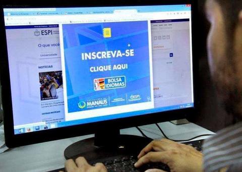 Em Manaus, Bolsa Idiomas abre  inscrições para 6,3 mil vagas remanescentes 