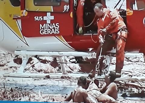 Vídeo mostra resgate de vítimas após rompimento de barragem em Brumadinho