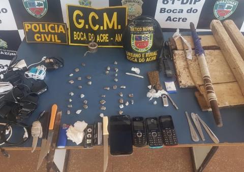 Revista surpresa desmantela feira do tráfico em cadeia no  Amazonas