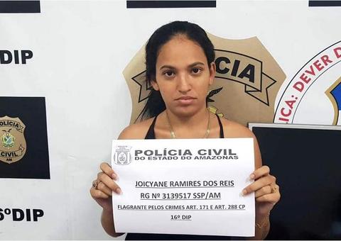 Mulher é presa suspeita de aplicar golpes com comprovantes bancários falsificados em Manaus