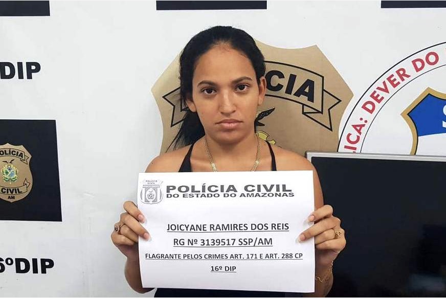 Mulher é presa suspeita de aplicar golpes com comprovantes bancários falsificados em Manaus