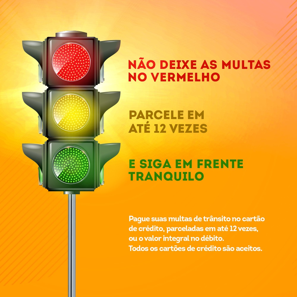 Não deixe suas multas de trânsito no vermelho