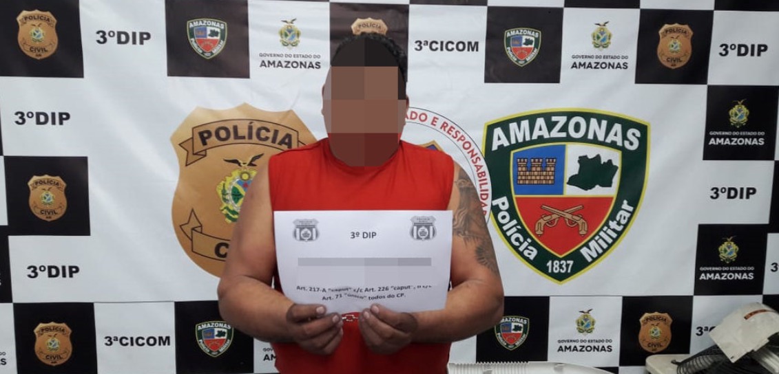 Homem é preso suspeito de estuprar enteada de 9 anos em Manaus 