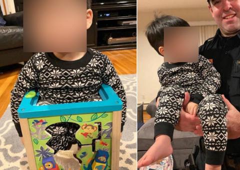Criança de 2 anos fica presa em brinquedo e só é solta com ajuda da polícia