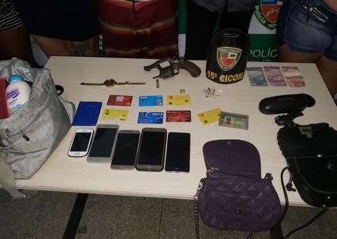 Foragido e adolescentes são capturados fazendo arrastões com carros roubados em Manaus 