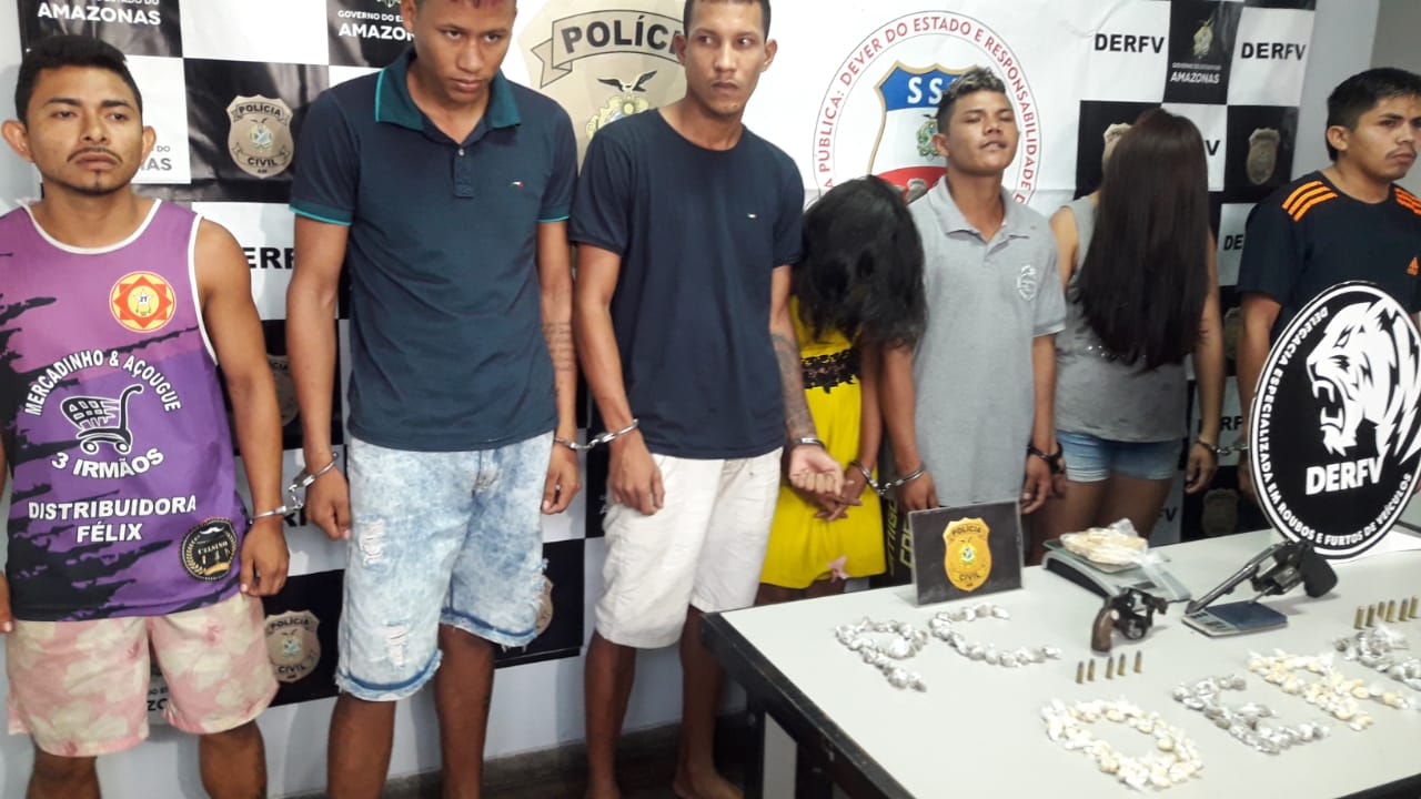 Grupo suspeito de roubar carro para assaltar loteria é preso em Manaus 