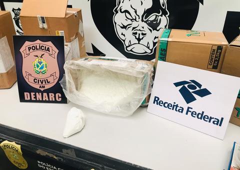 Em Manaus, Receita intercepta encomendas dos Correios com 120 kg de substância usada em drogas