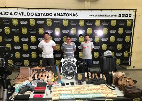 Preso trio suspeito de furtar carros com ‘chapolin’ e roubar R$ 35 mil de secretário do Governo em Manaus