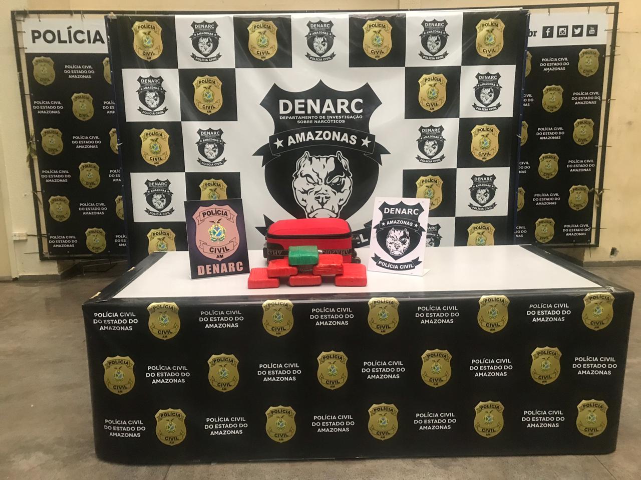 Três pessoas da mesma família são presas com drogas dentro de carro em Manaus 