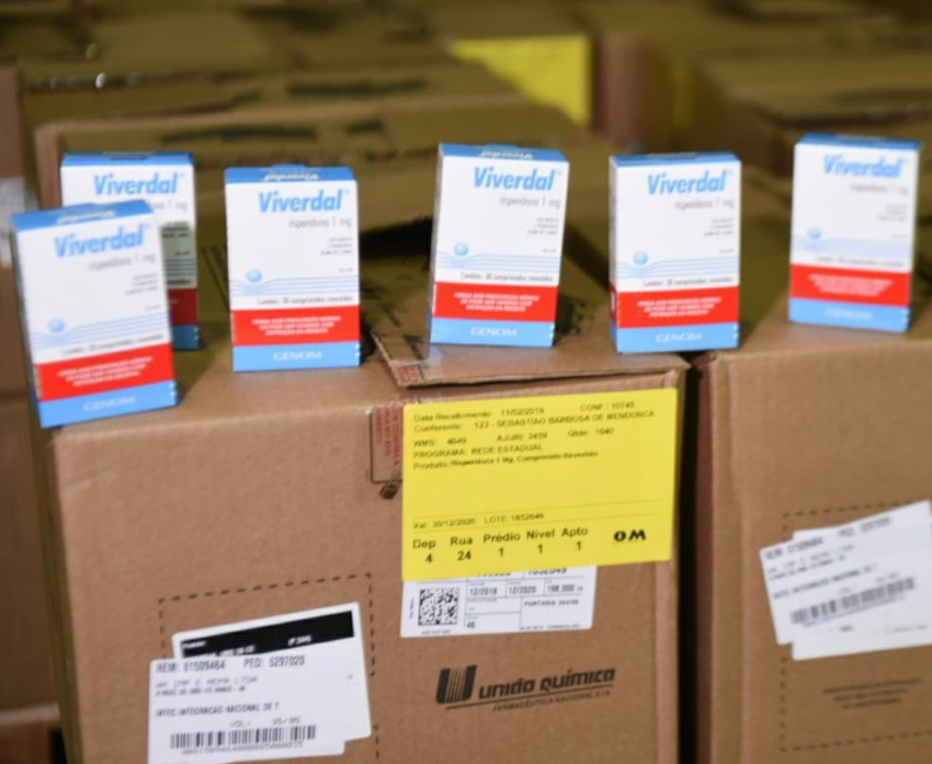 Estoque da Cema é abastecido com 500 mil comprimidos de Risperidona