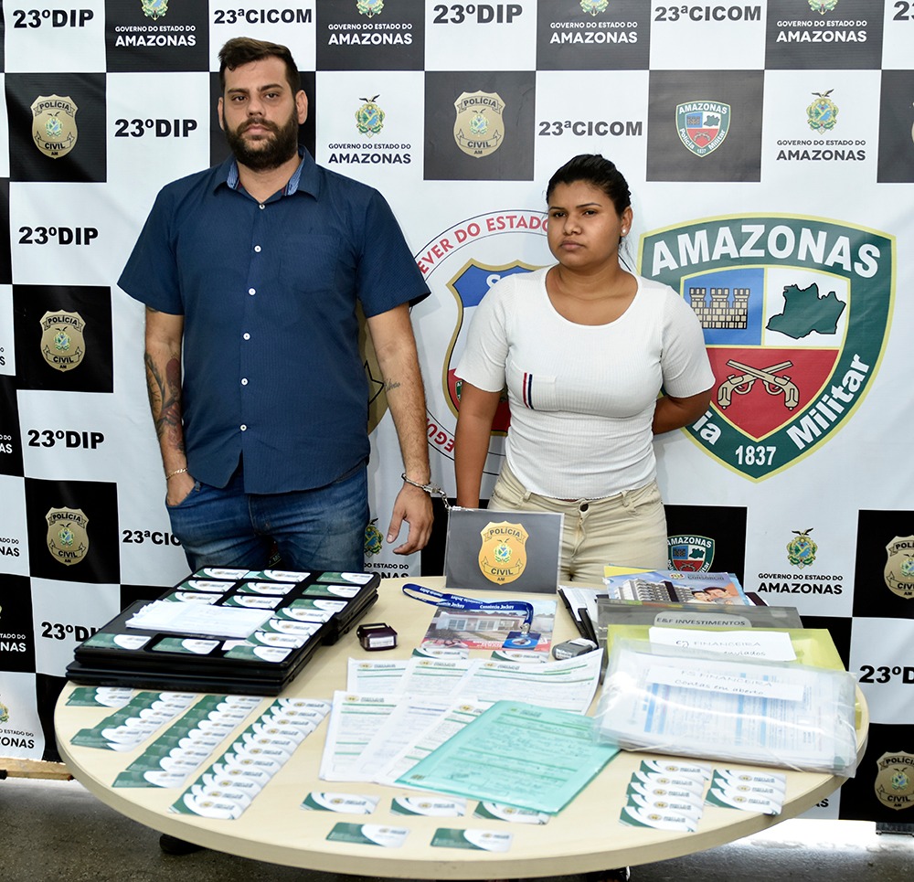 Dupla é presa suspeita de aplicar mais de 100 golpes da casa própria em Manaus