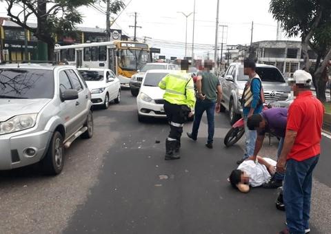 Acidentes paralisam avenidas e causam caos no trânsito nessa quarta-feira em Manaus