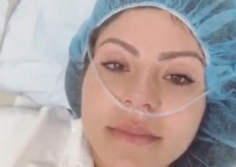 Andressa Ferreira chora ao começar processo de fertilização